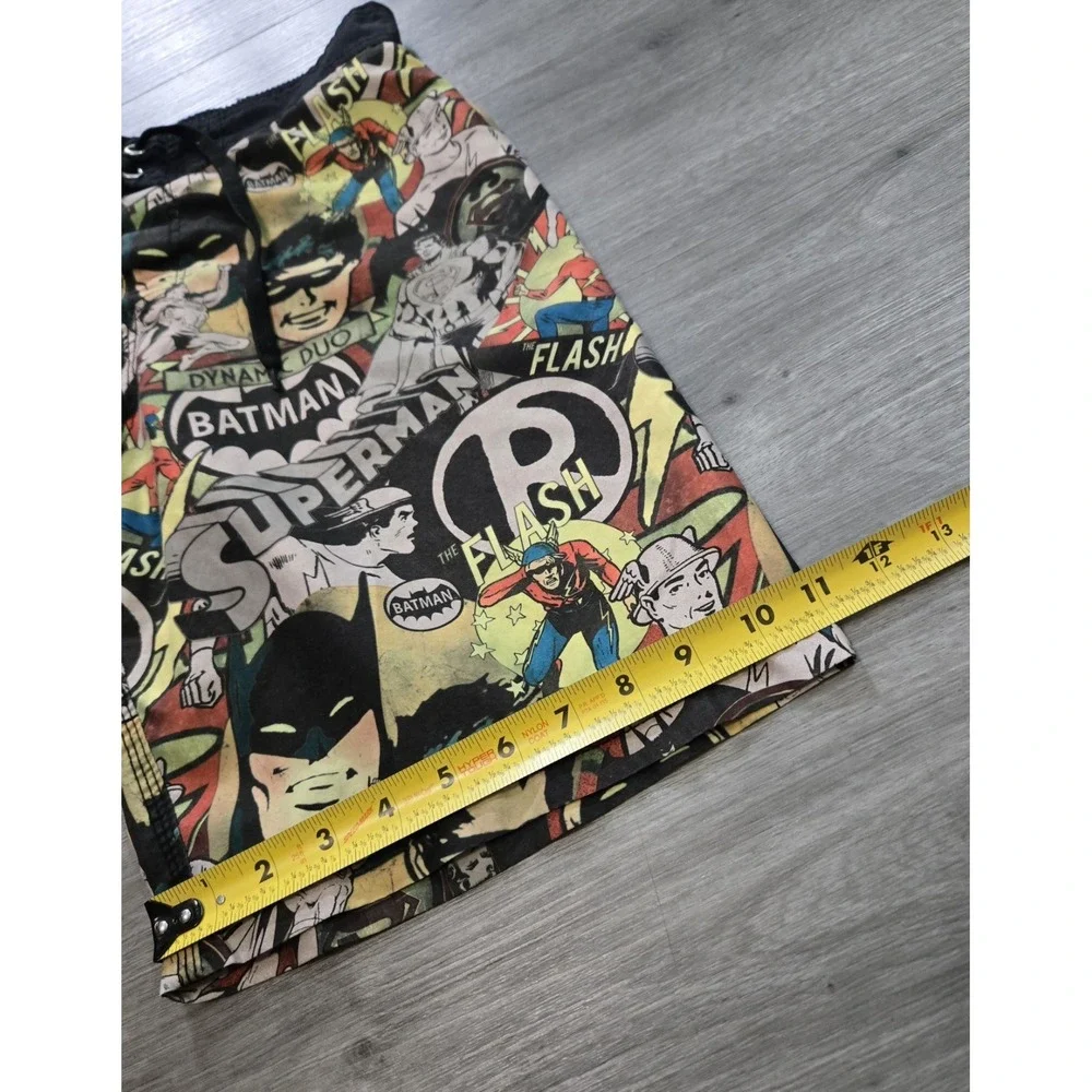 DC Comics Batman Men's Swim Trunks Board Shorts Medium Retro Robin Superman